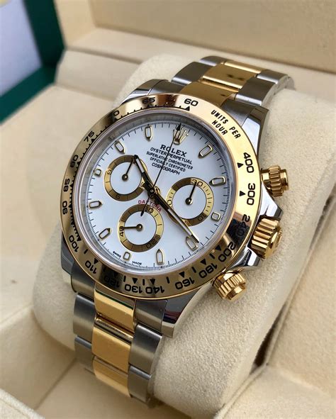 rolex daytona silver and gold|rolex watches daytona price.